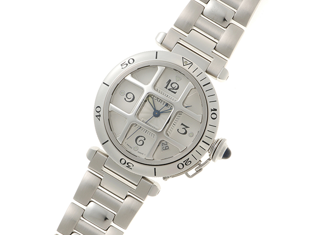 Cartier カルティエ パシャ38mm コンベックスグリッド 自動巻き