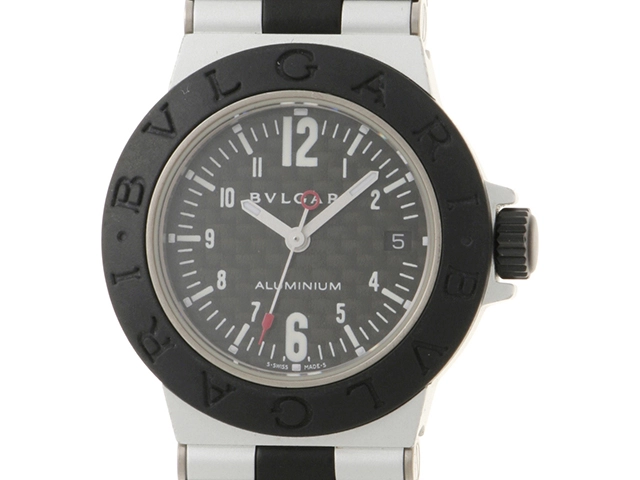 [美品 不動品] ブルガリ　アルミニウム　AL29TA  レディース腕時計 BVLGARI - ブルガリ AL29TA アルミニウム レディース腕時計
