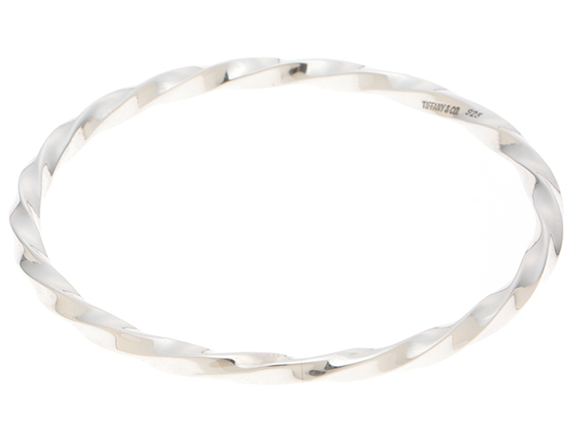TIFFANY＆CO ティファニー ツイスト バングル SVシルバー 重さ約21.3g