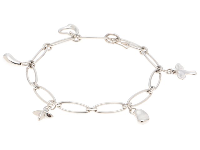 TIFFANY＆CO ティファニー 5チャーム ブレスレット SVシルバー