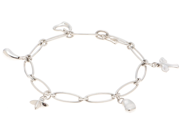 TIFFANY＆CO ティファニー 5チャーム ブレスレット SVシルバー