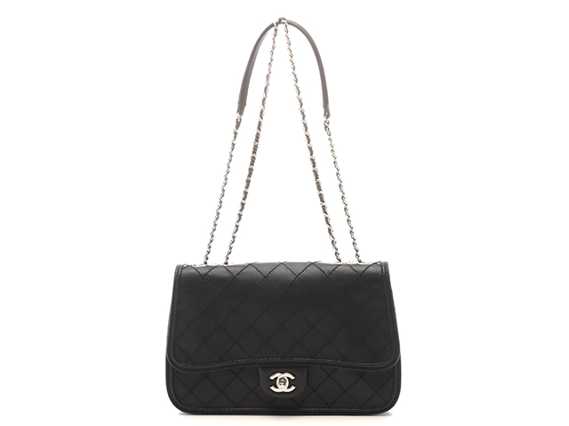 CHANEL シャネル ワイルドステッチWチェーンショルダー ブラック  