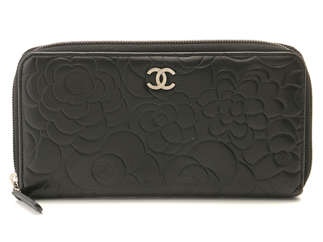 S*様 CHANEL シルバー カメリア　二つ折り長財布 CHANEL シャネル 財布/長財布 カメリアロングジップウォレット