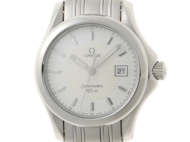 美品✨オメガ✨シーマスター 120m デイト 自動巻 レディース 腕時計 稼働 Omega オメガ シーマスター 120 レディース 腕時計 クォーツ 白