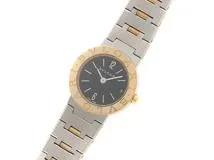 BVLGARI ブルガリ ブルガリブルガリ SS/YG ブラック文字盤 クォーツ