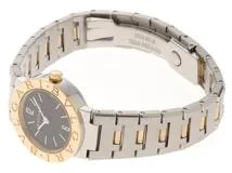 BVLGARI ブルガリ ブルガリブルガリ SS/YG ブラック文字盤 クォーツ