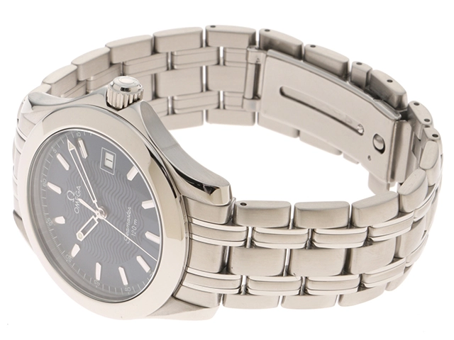 OMEGA オメガ シーマスター120m 2511.81 SS ステンレススチール ブルー文字盤 クォーツ 【460】2148103889127