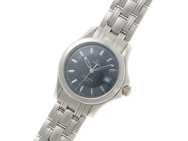 OMEGA シーマスター　レディース オメガ シーマスター120m 2581.88 希少ブルーシェル クオーツ