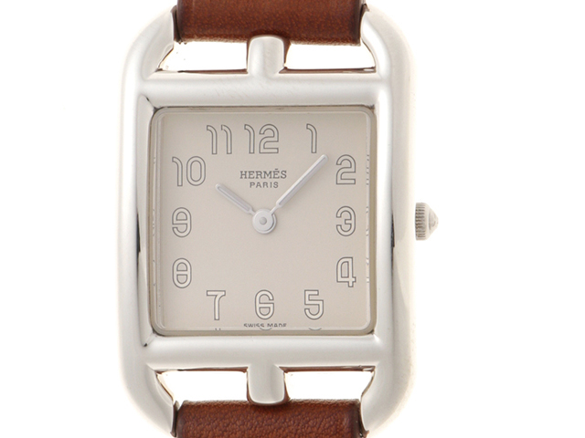 〈未使用〉HERMES ケープコッド　ストラップ　エトゥープ　レザーベルト ストラップ 《ケープコッド》 PM 31 mm ドゥブルトゥール