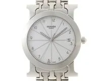 合馬 HERMES エルメス HR1.510 Hウォッチ ロンド 腕時計 エルメス HERMES Hウォッチ ロンド HR1.510 SS レディース