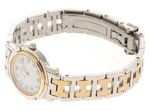 エルメス　コンビ　クリッパー HERMES エルメス クリッパークロノ コンビ GP/SS CL2.320 グレー