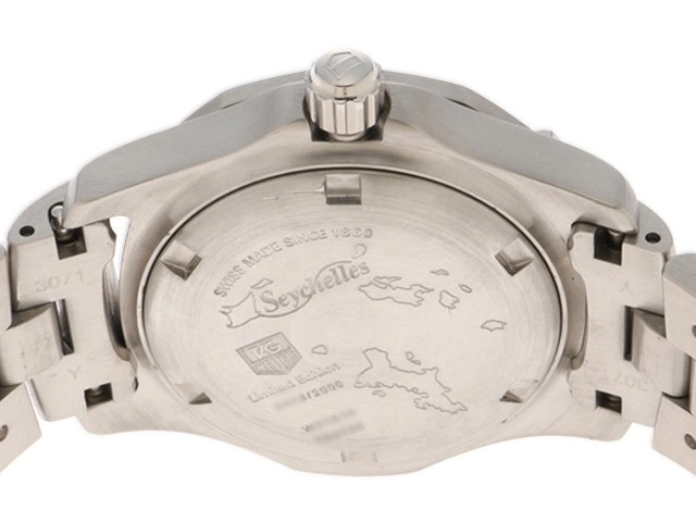 TAG HEUER タグホイヤー エクスクルーシブ セイシェル 世界2000本限定 WN131D.BA0333 SS ステンレススチール ブルー文字盤 クォーツ 【460】 2148103889653