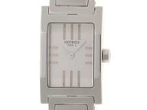 HERMES　エルメス　タンデム　TA1.210　シルバー文字盤　ステンレススチール　レディース時計　クオーツ　2148103889677【207】