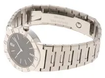 Bvlgari 腕時計 クォーツ シルバー/ブラック BVLGARI アルミニウム クロノグラフ AC38TA メンズ腕時計