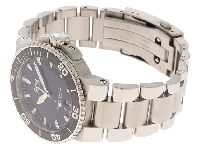 オリス ORIS 01 743 7673 4137-07 8 26 01PEB アクイス デイト 自動  