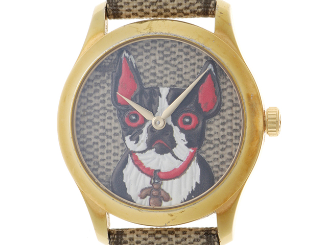 GUCCI グッチ Gタイムレス 126.4 クオーツ GUCCI グッチ Gタイムレス 126.4 ステンレス/革ベルト 男性用