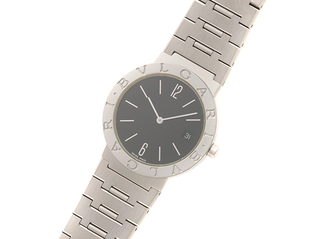 BVLGARI ブルガリ・ブルガリ 男女兼用腕時計 BB30SSD SS ブラック文字盤 クォーツ 2148103890079 【205】