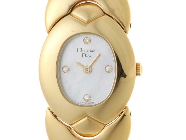 Dior クリスチャンディオール 3040 4Pダイヤモンド GP 女性用