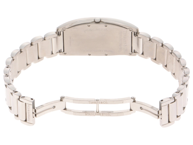 TIFFANY&CO　ティファニー　ジェメア　Z6401.10.10A20A00A　SS　ホワイト文字盤　男性用クオーツ時計【473】