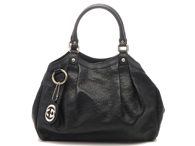 GUCCI グッチ グッチシマ スーキー トートバッグ ブラック レザー 