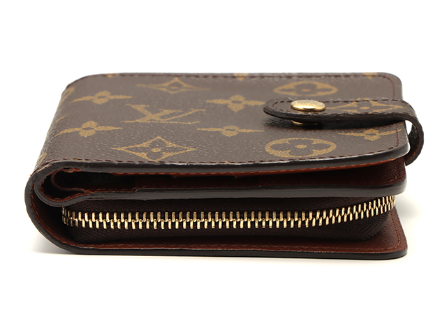 週末セール訳あり留め具閉まらない Louis Vuitton 財布 ユニセックス LOUIS VUITTON ルイヴィトン 折り畳み財布 コンパクト・ジップ