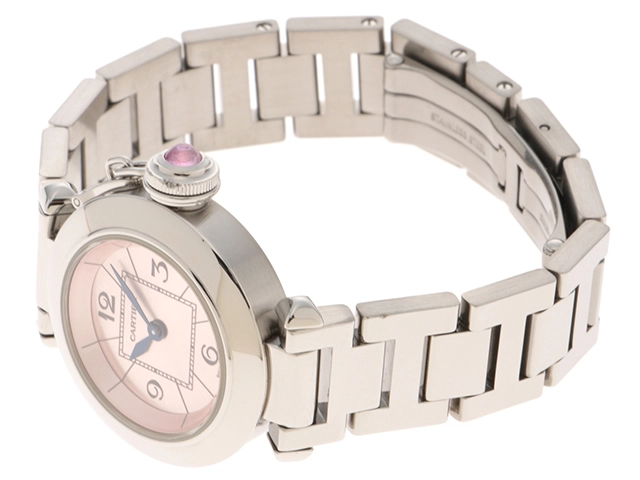 Cartier　カルティエ　レディース腕時計　ミス　パシャ　ピンク文字盤　クォーツ　【471】L