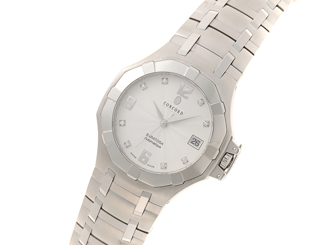 CONCORD Saratoga Gem Kelly Collaboration Model Stainless Steel  with Diamonds Men's Automatic Watch [473]