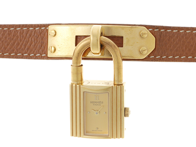 HERMES エルメス ケリーウォッチ KE1.201 シャンパン クオーツ