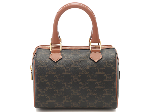 CELINE セリーヌ トリオンフ 2wayミニボストン タン