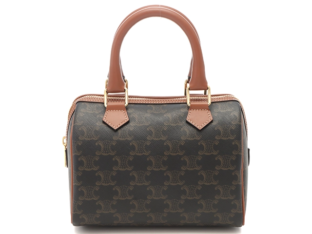 CELINE バッグ ミニボストン ☆CELINE☆入手困難☆上品 MINI BOSTON BAG☆Shiny Calfskin