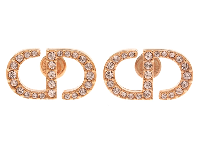 DIOR ディオール ピアス Petit CD スタッドピアス ピンク