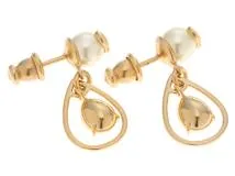 DIOR ディオール D-Drop ピアス ゴールドメッキ/クリスタル