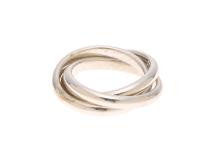 TIFFANY＆CO　ティファニー　トリニティ 　リング　SVシルバー　10号　8.9g  【430】　2148103894640