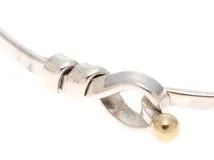 TIFFANY＆CO ティファニー フラットワイヤー バングル シルバー/K18