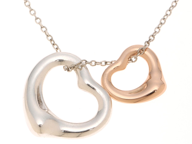 TIFFANY&CO ティファニー ダブルオープンハート ネックレス TIFFANY&CO ティファニー ダブルオープンハート ネックレス