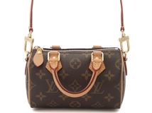 LOUIS VUITTON　ルイ・ヴィトン　ナノ・スピーディ　モノグラム　M81085　ブラウン　ショルダーバッグ　2148103895036【207】