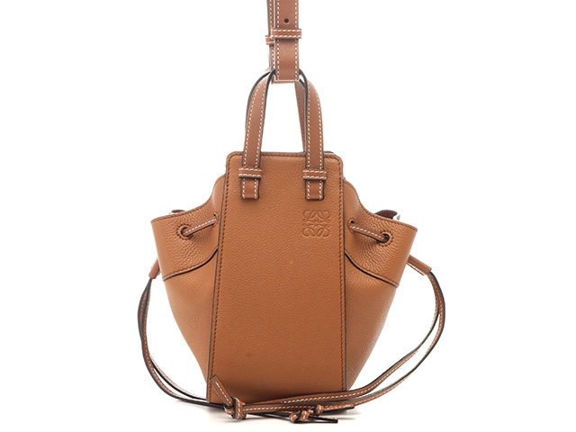 ロエベ ハンモック ドローストリングバッグ　ミニ カーフ リネン LOEWE ロエベ ハンモック ドローストリングバッグ ミニ ライム