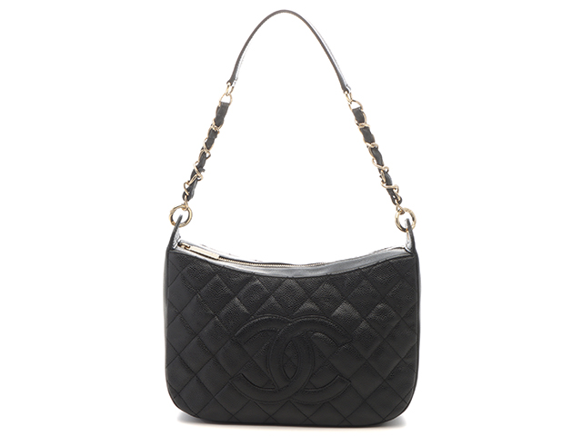 CHANEL シャネル マトラッセココマークワンショルダーバッグ ブラック