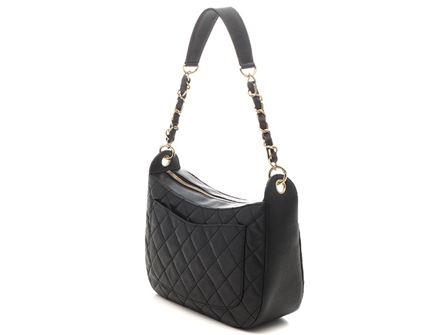CHANEL シャネル マトラッセココマークワンショルダーバッグ ブラック