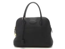 D刻印 HERMES エルメス ボリード31 ブラック/GP トリヨン