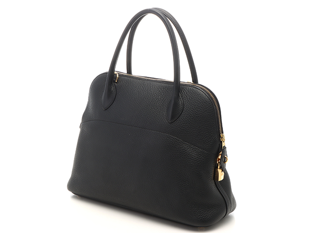 D刻印 HERMES エルメス ボリード31 ブラック/GP トリヨン