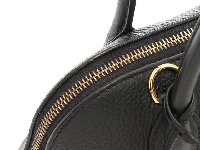 D刻印 HERMES エルメス ボリード31 ブラック/GP トリヨン