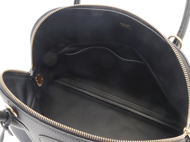 D刻印 HERMES エルメス ボリード31 ブラック/GP トリヨン