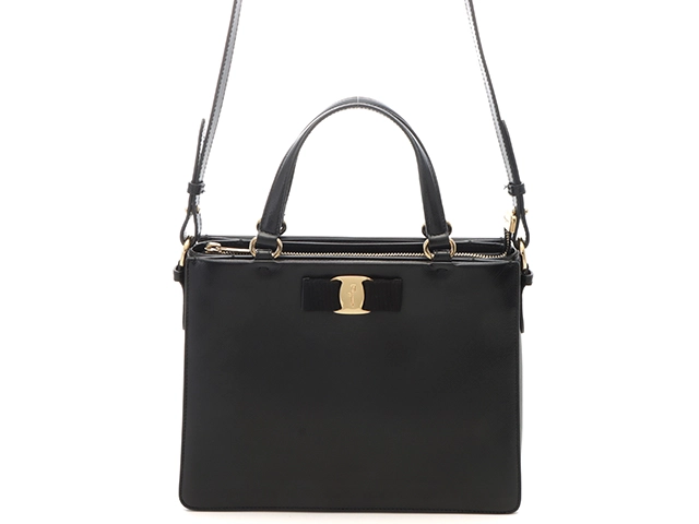 Salvatore Ferragamo フェラガモ ヴァラリボン 2WAYバッグ 