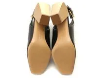 Salvatore Ferragamo　サルヴァトーレフェラガモ　ガンチーニサンダル　レディース5ハーフ　ブラック　レザー　2148103896408　【432】