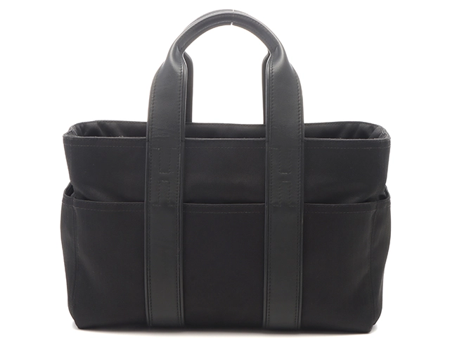 HERMES エルメス トートバッグ アカプルコPM ブラック/シルバー金具