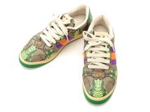 GUCCI　グッチ　スクリーナースニーカー　メンズ　6ハーフ　マルチカラー　PVC/レザー　2148103896576　【432】
