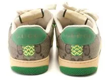 GUCCI　グッチ　スクリーナースニーカー　メンズ　6ハーフ　マルチカラー　PVC/レザー　2148103896576　【432】