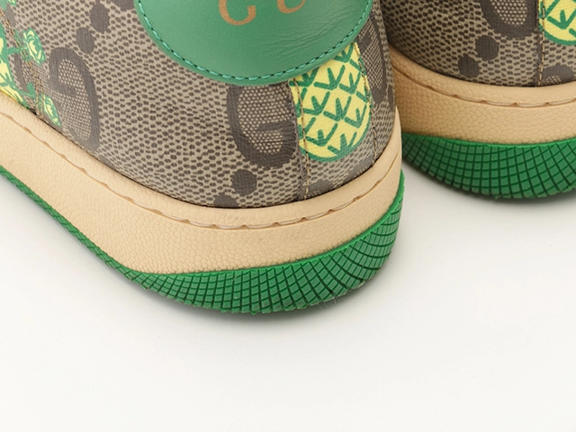 GUCCI　グッチ　スクリーナースニーカー　メンズ　6ハーフ　マルチカラー　PVC/レザー　2148103896576　【432】