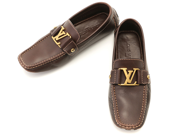 LOUIS VUITTON ルイヴィトン モンテカルロモカシン メンズ6 ダーク